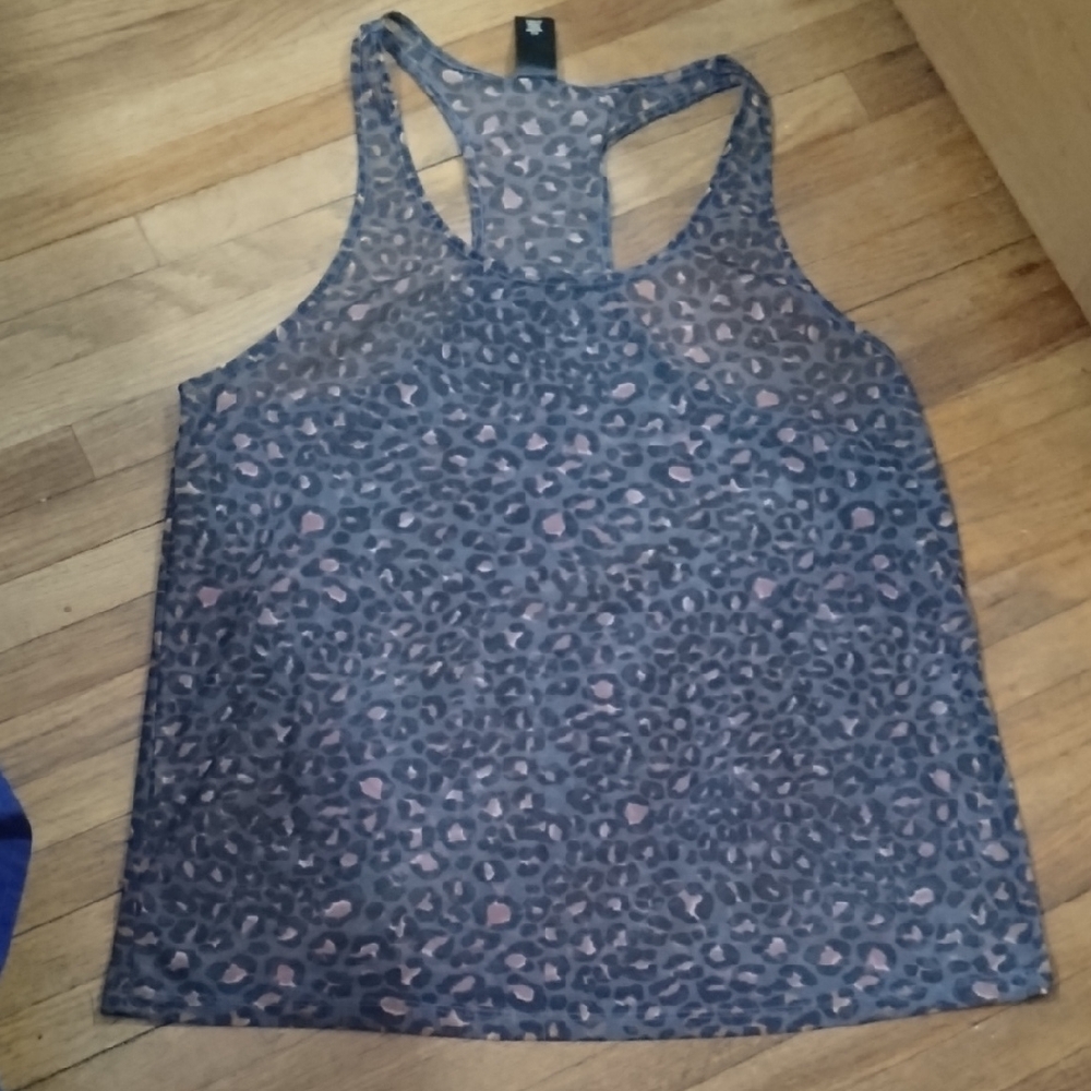 Chic Animal Print Racerback Tank Top